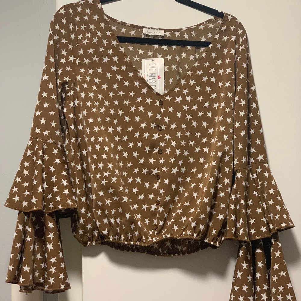 Boutique Star Print Women's Top